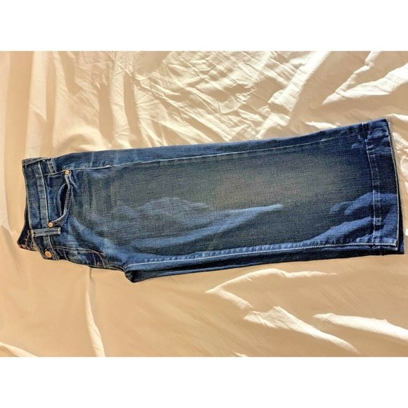 Seven 7 For All Mankind Denim Jeans Women's Size 29” Waist Cropped, Preowned - Picture 7 of 12